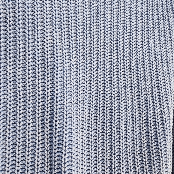 Free People Half Moon Cut out Sweater Blue Size Large - Picture 8 of 9